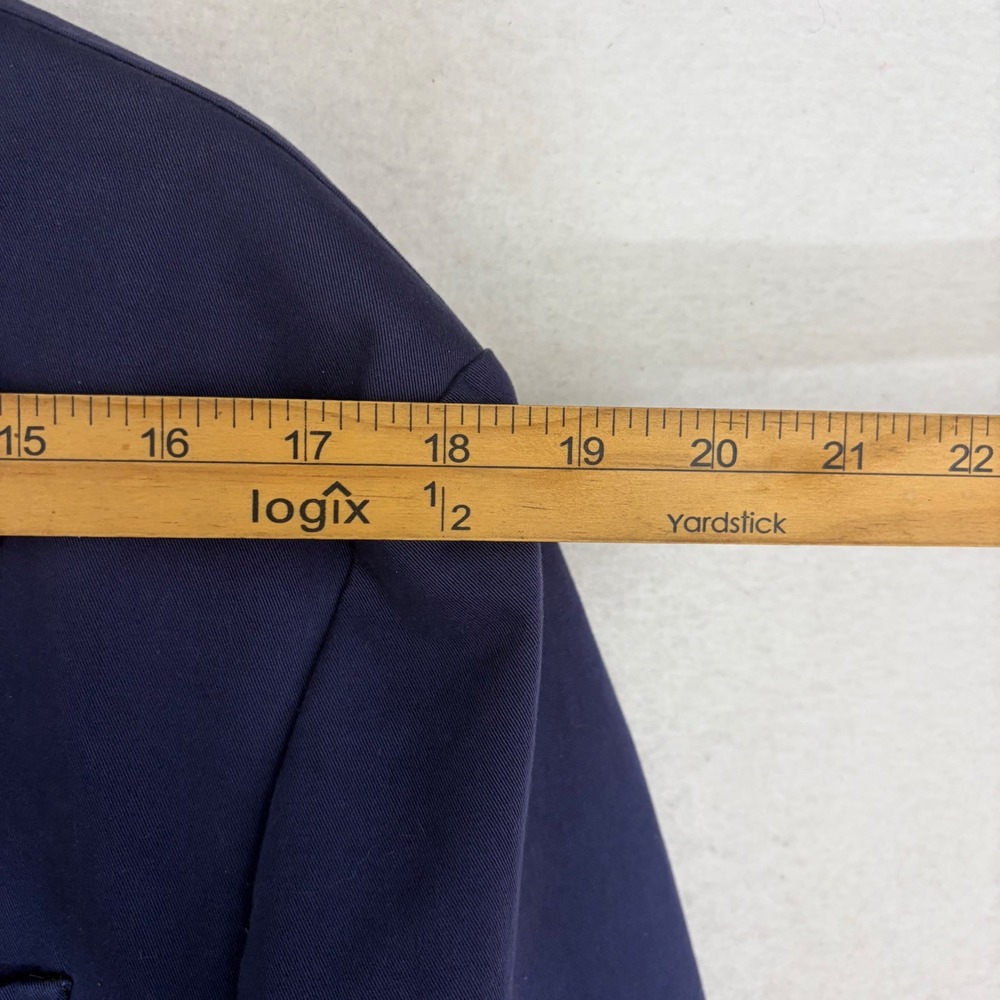Polo Ralph Lauren 715 Blazer Men's 42R Blue Cotton Chino Double Breasted Coat - Picture 10 of 14